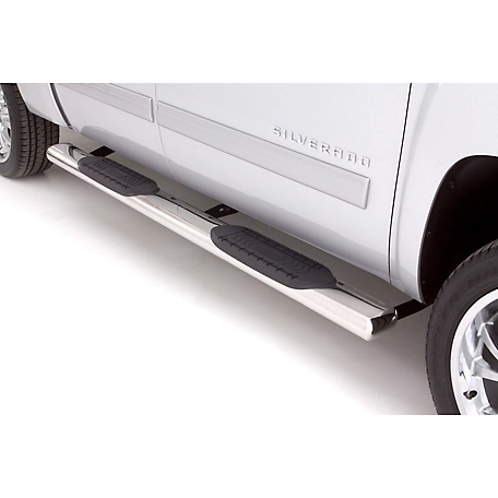 Lund 6 in. Oval Straight Stainless Steel Nerf Bar Truck Step, Fits 2015-2018 Ford F-150, 24389009