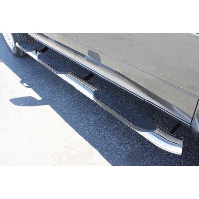 Lund Oval Wheel-to-Wheel Stainless Steel Nerf Bar Truck Step for 2010-2018 Dodge Ram 2500, 5 in.