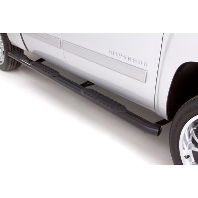Lund 5 in. Oval Wheel-to-Wheel Steel Nerf Bar Truck Step, Fits 2007-2018 Chevrolet Silverado 1500, 260104009