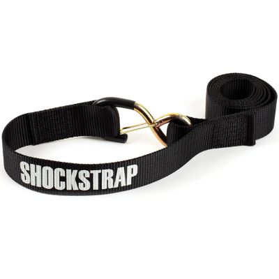 SHOCKSTRAP 7RSBB Rachet Tie-Down with Built-in Bungee Shock-Absorber,1.5 x 7 Black Polyester Safety Strap
