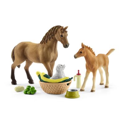 Schleich Sara's Baby Animal Care Toy Playset