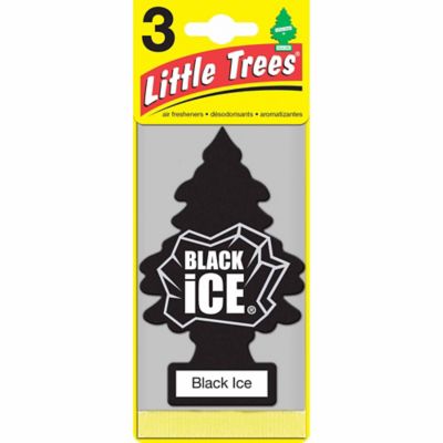 Little Trees Automotive Air Freshener, Black Ice, Pack of 3, U3S-32055-24