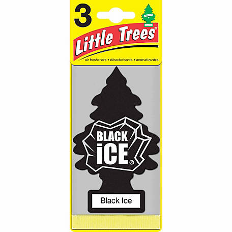 Little Trees Automotive Air Freshener, Black Ice, Pack of 3, U3S-32055-24