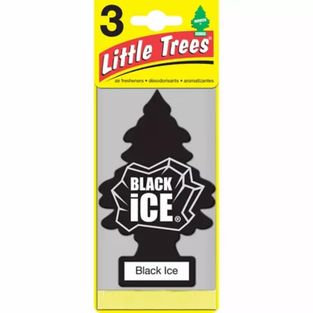 Little Trees Black Ice Scented Car Air Fresheners 3 Pack Automotive Air Fresheners