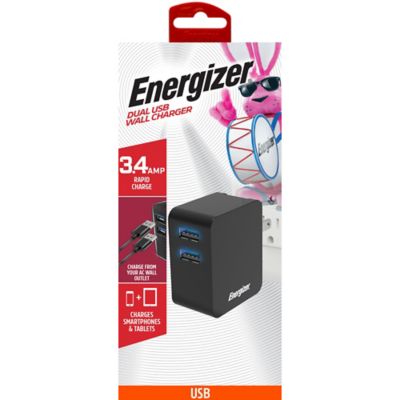 Energizer 3.4A Dual USB Wall Charger