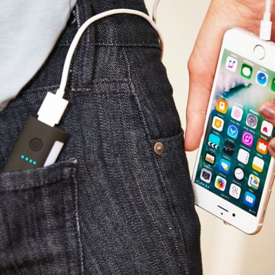 Image showing  2,600mAh Portable Backup Battery Power Pack with LED Light