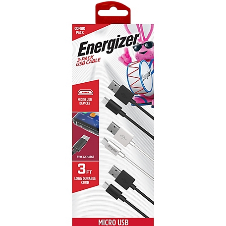 Energizer 3 ft. USB-C Charging Cables, 3 pk.