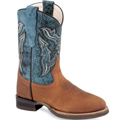 Old West Kids Square Toe Boots Size 4 - 8 | Shop Now