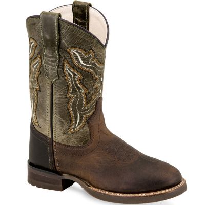 Old West Unisex Kids' 8.5 in. Western Boots, Vintage