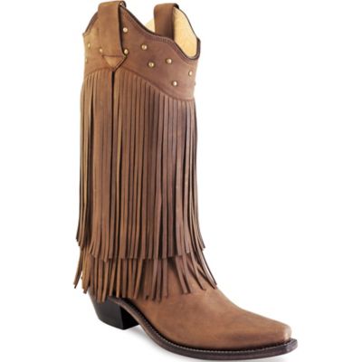 Old West Women's 12 in. Western Boots, Nubuck, LF1585