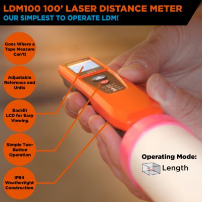 Image showing  100 ft. Laser Distance Meter