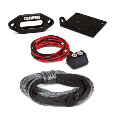 Image showing  3500-lb. ATV/UTV Synthetic Rope Winch Kit