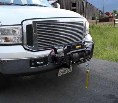 Image showing  12,000 lb. Capacity Truck/SUV Synthetic Rope Winch Kit with Speed Mount