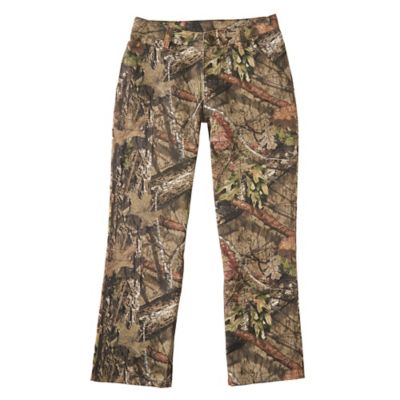 Carhartt Boys' Mid-Rise Camo Canvas Dungaree Pants