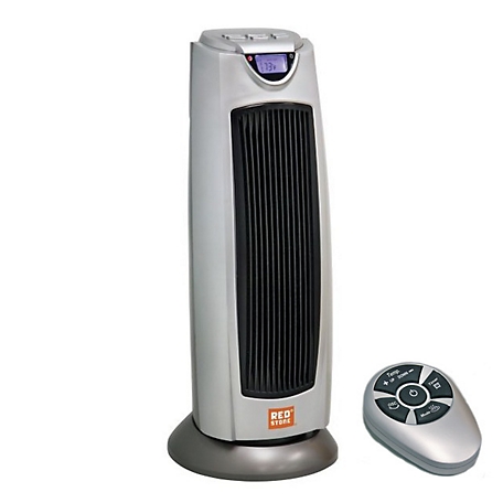 RedStone 5,120 BTU Oscillating Ceramic Digital Tower Heater with Remote, 150 sq. ft., 120V