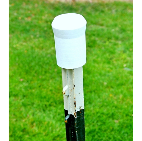 Stake Safe 4 in. x 2 in. Universal Safety Post Cap, White