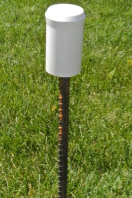 Image showing  4 in. x 2 in. Universal Safety Post Cap, White