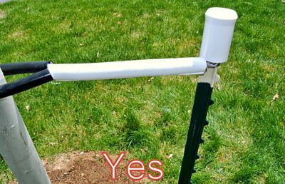 Image showing  4 in. x 2 in. Universal Safety Post Cap, White