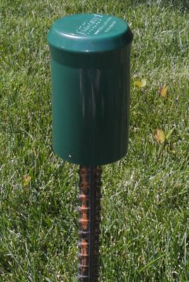 Image showing  4 in. x 2 in. Universal Safety Post Cap, Green