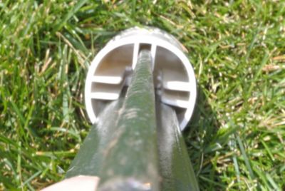 Image showing 5 th Stake Safe 4 in. x 2 in. Universal Safety Post Cap, Green