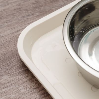 Image showing  Woof Pet Feeding Mat, Large, Ivory