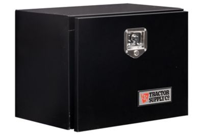 Montezuma 15-1/4 in. x 23-7/10 in. x 18-1/4 in. Portable Steel Toolbox,  Black, 66.14 lb., 500 lb. Capacity