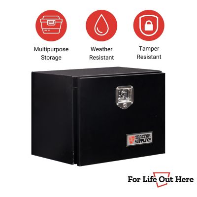 Image showing  4.25 cu. ft. Underbody Truck Tool Box, 24 in. x 17 in. x 18 in., Black