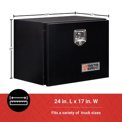 Image showing 5 th Tractor Supply 4.25 cu. ft. Underbody Truck Tool Box, 24 in. x 17 in. x 18 in., Black
