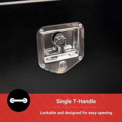 Image showing 6 th Tractor Supply 4.25 cu. ft. Underbody Truck Tool Box, 24 in. x 17 in. x 18 in., Black