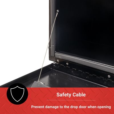 Image showing 7 th Tractor Supply 4.25 cu. ft. Underbody Truck Tool Box, 24 in. x 17 in. x 18 in., Black