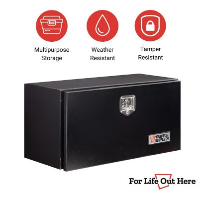 Image showing  6.3 cu. ft. Underbody Truck Tool Box, 36 in. x 17 in. x 18 in., Black