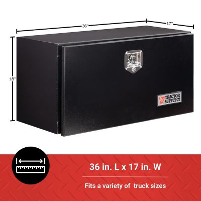 Image showing 6 th Tractor Supply 6.3 cu. ft. Underbody Truck Tool Box, 36 in. x 17 in. x 18 in., Black