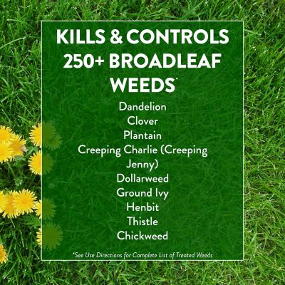 Image showing  39 lb. 15,000 sq. ft. Broadleaf Weed Control Plus Lawn Food
