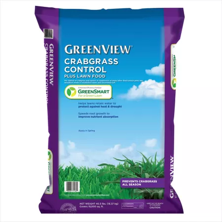 GreenView 40.5 lb 15 000 sq ft Crabgrass Control and Lawn Fertilizer Fertilizers