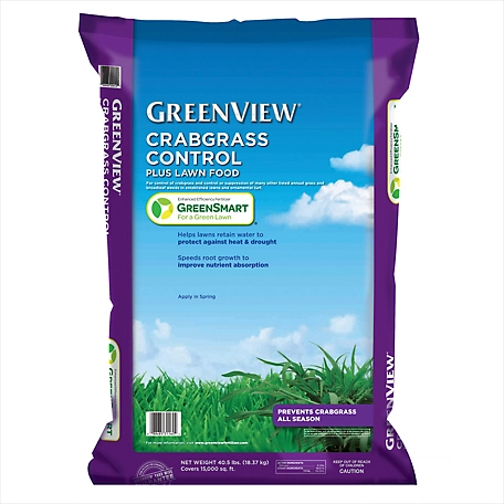 GreenView 40.5 lb. 15,000 sq. ft. Crabgrass Control and Lawn Food