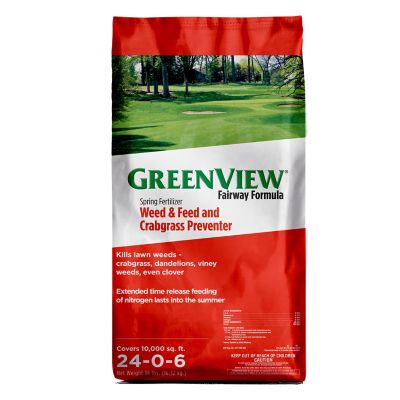 GreenView Fairway Formula Spring Fertilizer Weed and Feed + Crabgrass Preventer 36 lb Covers 10,000 sq. ft.