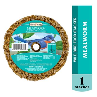 Royal Wing Mealworm Wild Bird Food Stacker, 9.5 oz.