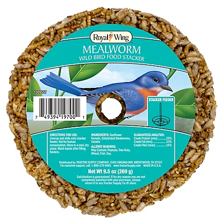 Royal Wing Mealworm Wild Bird Food Stacker, 9.5 oz. at Tractor Supply Co.