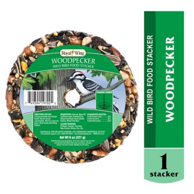 Royal Wing Woodpecker Wild Bird Food Stacker, 8 oz.