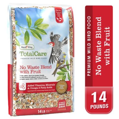 Royal Wing Total Care No Waste Blend with Fruit Wild Bird Food, 14 lb.