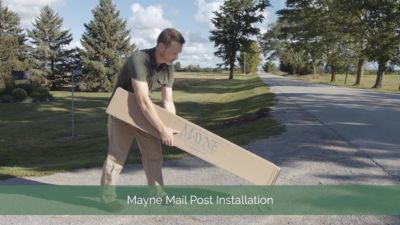 Image showing  Rockport Double Mail Post, Black