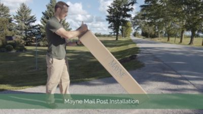 Image showing  Newport Plus Double Mail Post, White