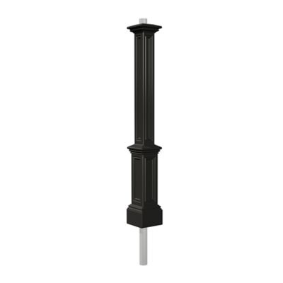 Mayne Signature Lamp Post with Mount, Black