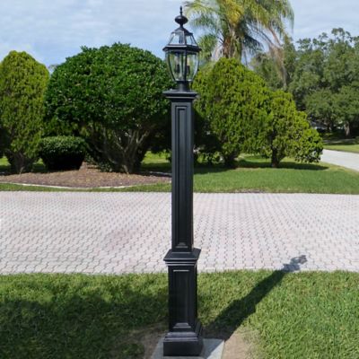 Image showing  Signature Lamp Post with Mount, Black