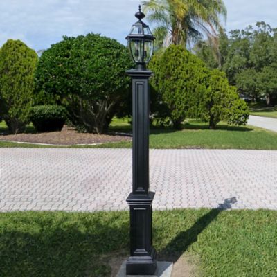 Image showing 6 th Mayne Signature Lamp Post with Mount, Black