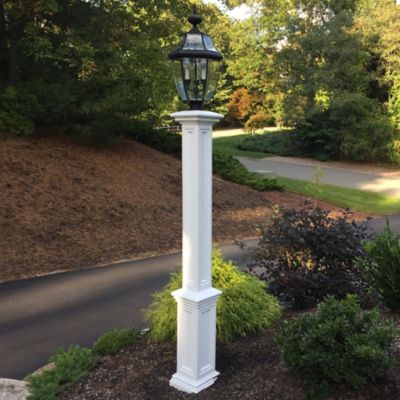 Image showing  Signature Lamp Post with Mount, White
