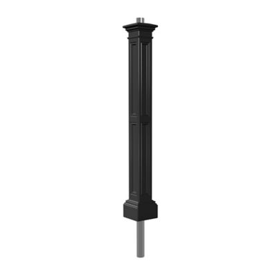 Mayne Liberty Lamp Post with Mount, Black