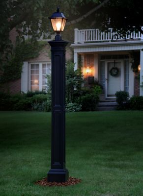 Image showing  Liberty Lamp Post with Mount, Black