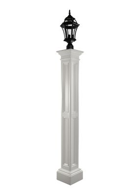 Image showing  Liberty Lamp Post, White, No Mount