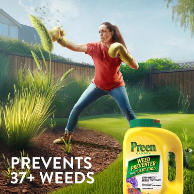 Image showing  16 lb. Garden Weed Preventer Plus Plant Food